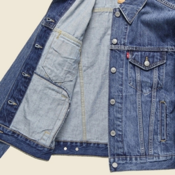 Levi's Ex-Boyfriend Trucker Jacket Denim Jean Coat 90s 80s Y2K - Picture 10 of 10